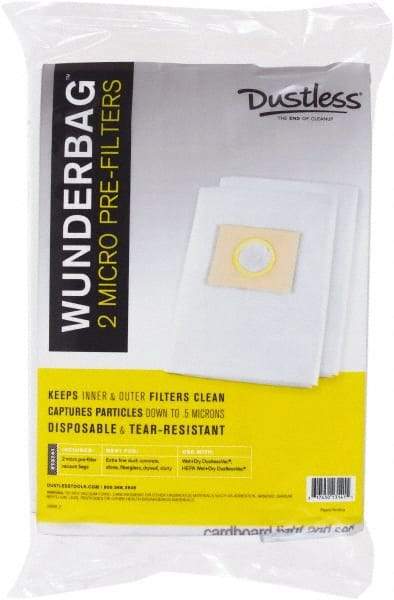 Dustless Technologies - 16 Gal Synthetic Micro Mesh Filter Bag - For D1603, D1606 - Industrial Tool & Supply