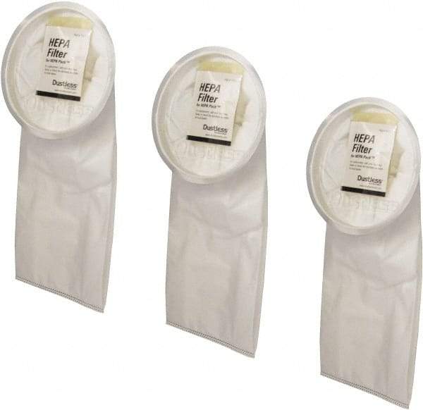 Dustless Technologies - 2.5 Gal HEPA & Critical Vacuum Filter - Use for Dry Pick-Up Only, For Use with 15505 - Industrial Tool & Supply