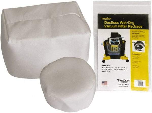 Dustless Technologies - 16 Gal Wet/Dry Vacuum General Purpose Filter - Use for Wet Pick-Up Only, For Use with D1603 - Industrial Tool & Supply