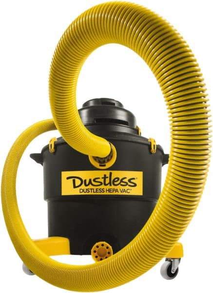 Dustless Technologies - 16 Gal, Plastic Tank, Vacuum - 5 hp, 11.5 Amps - Industrial Tool & Supply