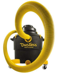 Dustless Technologies - 16 Gal Plastic Tank, Electric Powered Wet/Dry Vacuum - 5 Peak hp, 120 Volt, 11.5 Amps, 12' Hose Fitting, Cloth Filter, Accessories Included - Industrial Tool & Supply