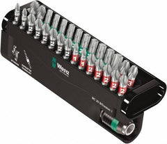 Wera - Posidriv Bit Set - 1/4" Drive - Industrial Tool & Supply