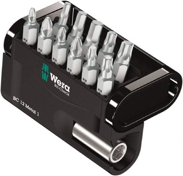 Wera - Posidriv Bit Set - 1/4" Drive - Industrial Tool & Supply