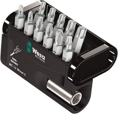Wera - Posidriv Bit Set - 1/4" Drive - Industrial Tool & Supply