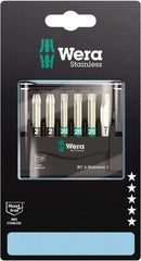 Wera - Posidriv Bit Set - 1/4" Drive - Industrial Tool & Supply