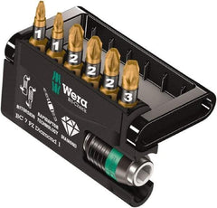 Wera - Posidriv Bit Set - 1/4" Drive - Industrial Tool & Supply