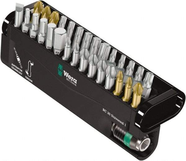 Wera - Power & Impact Screwdriver Bit Sets Point Type: Slotted; Hex; Phillips; Torx; Pozidriv Tool Type: Slotted; Hex; Phillips; Torx; Pozidriv - Industrial Tool & Supply