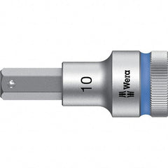 Wera - 1/2" Drive, 10mm Hex Bit Socket - 2-23/64" OAL - Industrial Tool & Supply