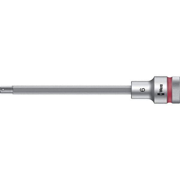 Wera - 1/2" Drive, 6mm Hex Bit Socket - 5-33/64" OAL - Industrial Tool & Supply