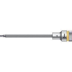 Wera - 1/2" Drive, 4mm Hex Bit Socket - 5-33/64" OAL - Industrial Tool & Supply