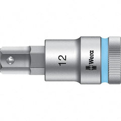 Wera - 1/2" Drive, 12mm Hex Bit Socket - 2-23/64" OAL - Industrial Tool & Supply