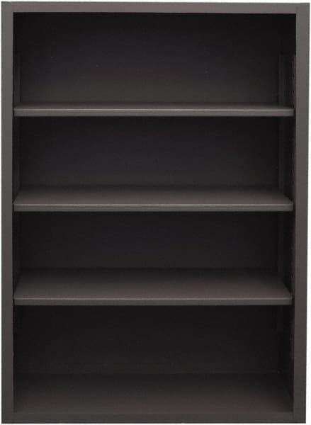 Durham - 3 Shelves, 3,600 Lb Capacity, Closed Shelving System - 48" Wide x 24" Deep x 60" High, Gray - Industrial Tool & Supply
