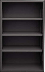Durham - 3 Shelves, 5,700 Lb Capacity, Closed Shelving System - 36" Wide x 24" Deep x 60" High, Gray - Industrial Tool & Supply
