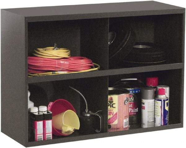 Durham - 4 Drawer, 4 Compartment, Small Parts Large Opening Storage Bin - 12" Deep x 33-3/4" Wide x 23-7/8" High - Industrial Tool & Supply