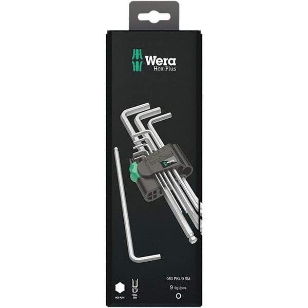 Wera - Hex Key Sets Tool Type: Hex Handle Type: L-Key Long Arm - Industrial Tool & Supply