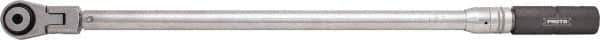 Proto - 1/2" Drive Click Type Torque Wrench - 30 Ft/Lb to 250 Ft/Lb Torque, 25-1/4" OAL, 1 Ft/Lb Graduation, Pear Head - Industrial Tool & Supply