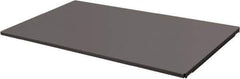 Durham - 14-3/8" Long x 47-1/2" Wide, Gray Steel Shelf - 400 Lb Capacity, Use with Mesh Stock Truck - Industrial Tool & Supply