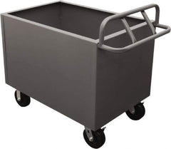 Durham - 2,000 Lb Load Capacity, Steel Box Truck - 48" Wide x 24" Long x 29-1/2" High, Gray - Industrial Tool & Supply