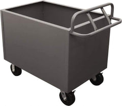 Durham - 2,000 Lb Load Capacity, Steel Box Truck - 48" Wide x 30" Long x 29-1/2" High, Gray - Industrial Tool & Supply
