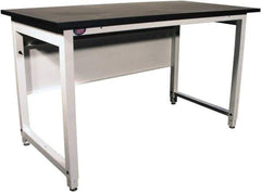 Proline - 60 Wide x 30" Deep x 40" High, Epoxy Resin Workbench - Adjustable Height Legs, White - Industrial Tool & Supply