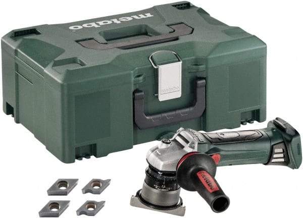 Metabo - 45° Bevel Angle, 5/32" Bevel Capacity, 7,000 RPM, Cordless Beveler - 5.5 Amps, 1/8" Min Workpiece Thickness - Industrial Tool & Supply