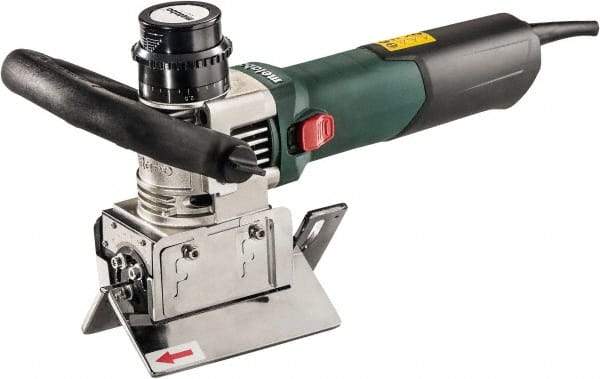 Metabo - 0 to 90° Bevel Angle, 3/8" Bevel Capacity, 12,500 RPM, 810 Power Rating, Electric Beveler - 13 Amps, 1/4" Min Workpiece Thickness - Industrial Tool & Supply