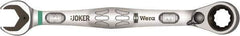 Wera - 3/8" 12 Point Combination Wrench - 15° Offset Angle, 6-23/64" OAL, Chrome Molybdenum Steel, Chrome Finish - Industrial Tool & Supply