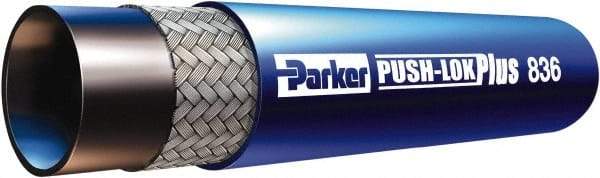 Parker - 5/8" ID x 0.91" OD CTL Push-on Air Hose - 350 Working psi, -55 to 302°F, Blue - Industrial Tool & Supply