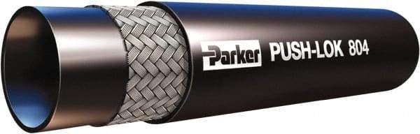 Parker - 1/4" ID x 1/2" OD CTL Push-on Air Hose - 150 Working psi, -40 to 158°F, Black - Industrial Tool & Supply