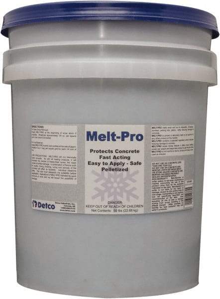 Detco - 50 Lb Pail Sodium Chloride Granules - Effective to -6°F - Industrial Tool & Supply