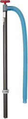 Detco - 4.57 Strokes per Gal, 1-3/8" Outlet, Plastic Hand Operated Drum Pump - 28 oz per Stroke, 39-1/2" OAL, For 55 Gal Drums - Industrial Tool & Supply