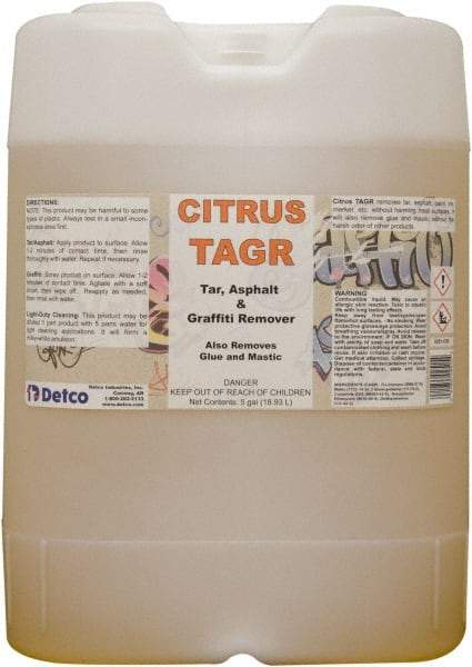 Detco - 5 Gal Drum Graffiti/Vandal Mark Remover - VOC Content g/L 533, Removes Graffiti - Industrial Tool & Supply