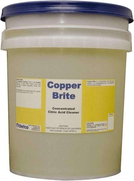 Detco - Liquid Metal Cleaner - Unscented, Pail Container - Industrial Tool & Supply