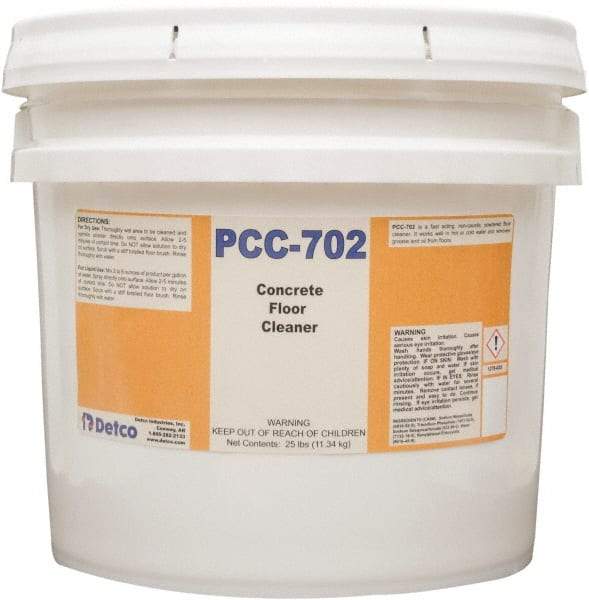 Detco - 25 Lt Pail Cleaner - Use on Concrete - Industrial Tool & Supply