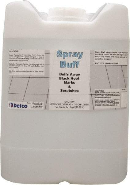 Detco - 5 Gal Drum Spray Buff - Use on Hard Floors - Industrial Tool & Supply