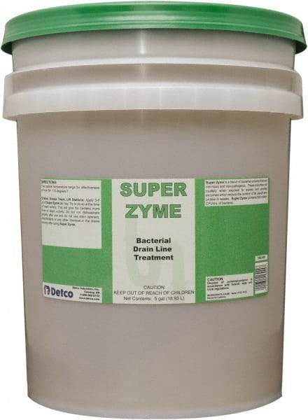 Detco - 5 Gal Liquid Drain Cleaner - Unscented, Pail - Industrial Tool & Supply