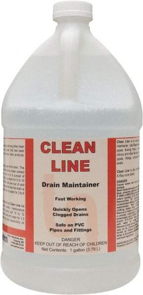 Detco - 1 Gal Liquid Drain Opener - Unscented, Bottle - Industrial Tool & Supply