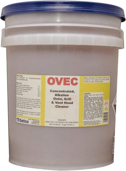 Detco - 5 Gal Liquid Oven Cleaner - Comes in Pail - Industrial Tool & Supply