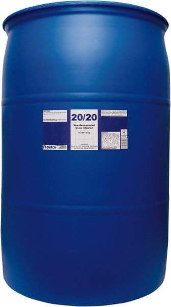 Detco - 55 Gal Drum Mint Glass Cleaner - Use on Glass - Industrial Tool & Supply