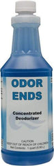 Detco - 32 oz Bottle Deodorizer - Liquid, Unscented, Concentrated, Environmentally Safe - Industrial Tool & Supply