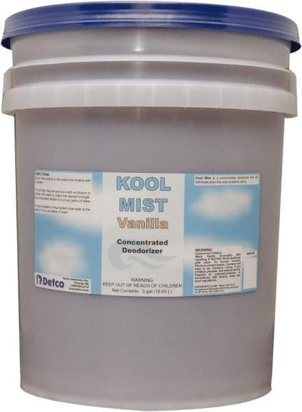 Detco - 5 Gal Pail Deodorizer - Liquid, Vanilla Scent, Concentrated, Environmentally Safe - Industrial Tool & Supply