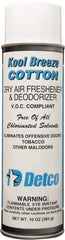 Detco - 20 oz Aerosol Can Deodorizer - Aerosol, Cotton Scent, Environmentally Safe - Industrial Tool & Supply