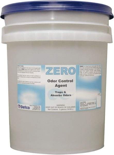 Detco - 5 Gal Pail Deodorizer - Liquid, Unscented, Environmentally Safe - Industrial Tool & Supply
