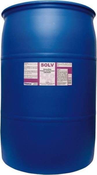 Detco - 55 Gal Drum Cleaner/Degreaser - Liquid, Butyl-Based, Unscented - Industrial Tool & Supply