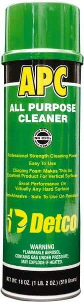 Detco - 20 oz Aerosol All-Purpose Cleaner - Aerosol, Butyl-Based, Lemon - Industrial Tool & Supply
