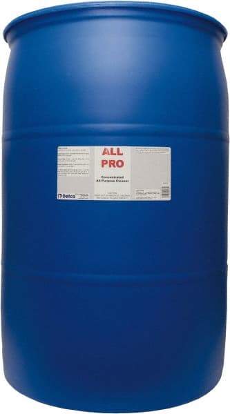 Detco - 55 Gal Drum All-Purpose Cleaner - Liquid, Neutral Cleaner, Citrus - Industrial Tool & Supply