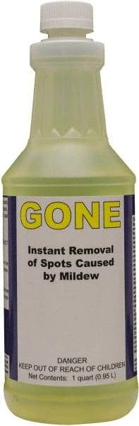 Detco - 32 oz Bottle Mildew Remover - Liquid, Water-Based, Unscented - Industrial Tool & Supply