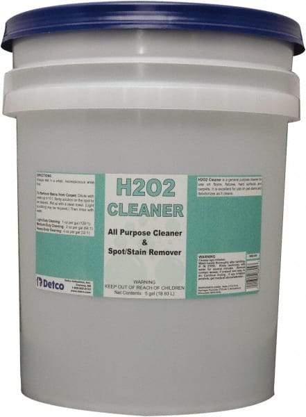 Detco - 5 Gal Bucket All-Purpose Cleaner - Liquid, Peroxide, Unscented - Industrial Tool & Supply