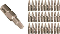 Wiha - 1/4" Drive, #2 Insert Screwdriver Bit - 25mm OAL - Industrial Tool & Supply