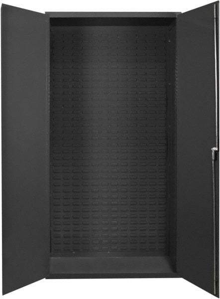 Durham - Locking Storage Cabinet - Steel, 37" Wide x 19" Deep x 72" High, Gray - Industrial Tool & Supply